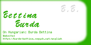 bettina burda business card